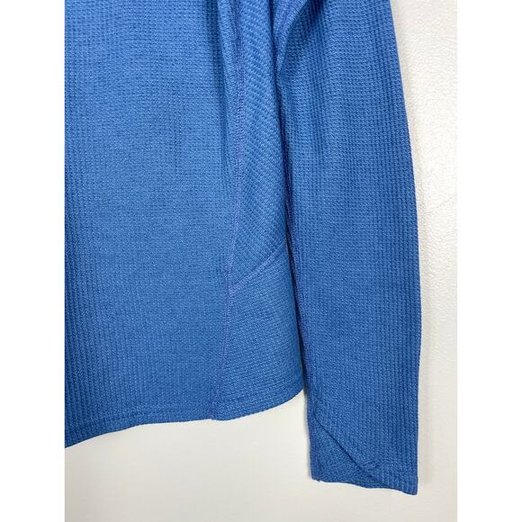 Kuhl Petra Turtleneck Top Blue Small Waffle Knit - Picture 3 of 13